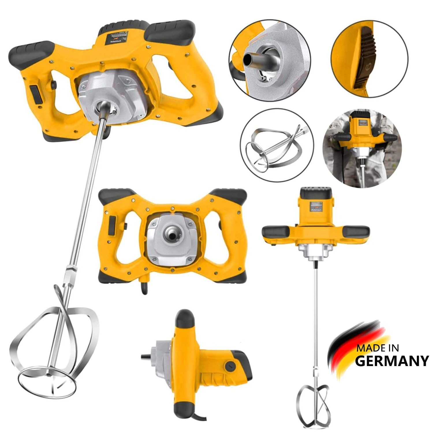 Электрический смеситель для краски на гипсе 6 уровней скорости 5400 Вт |