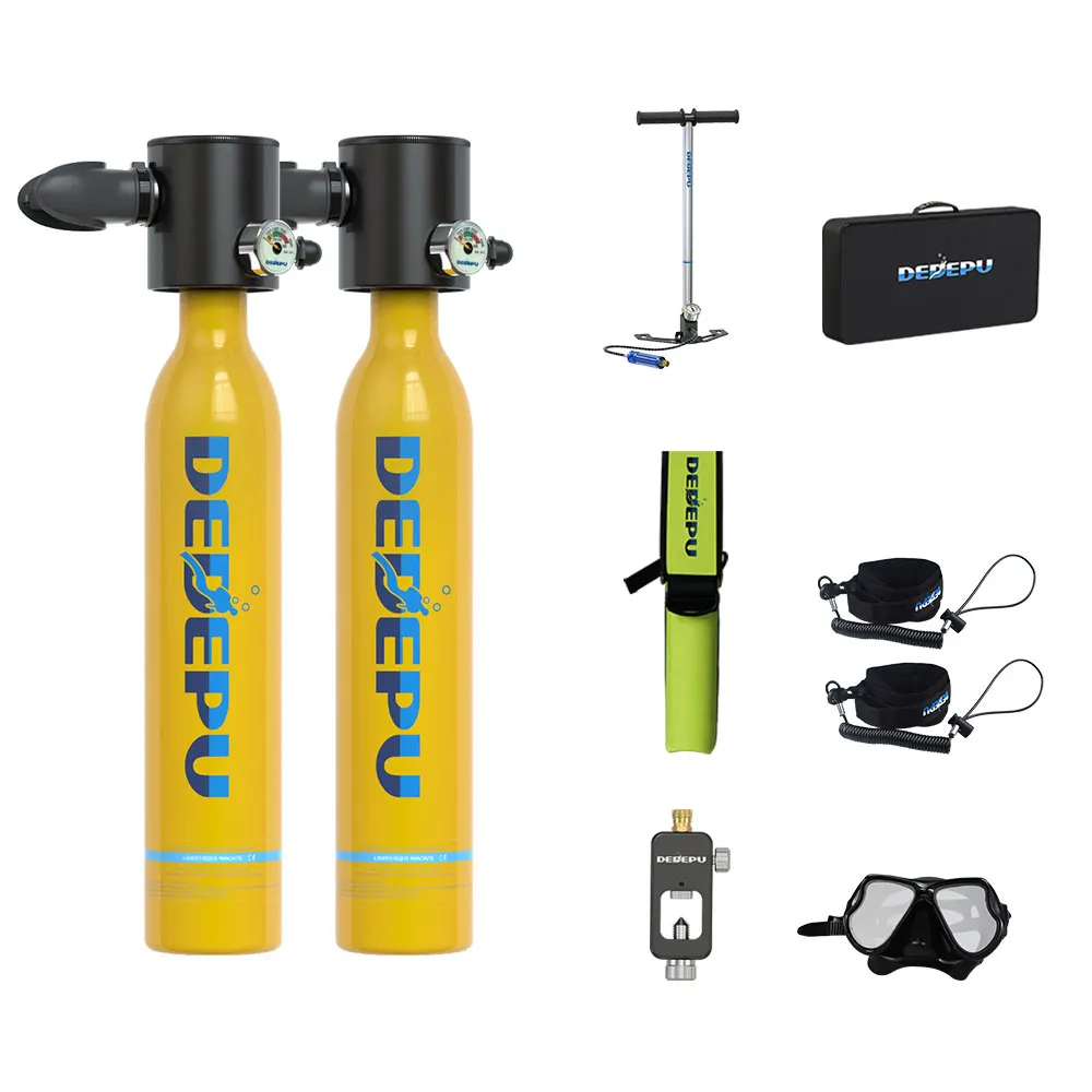 

DEDEPU New Hot Product Sea Diving And Snorkeling Scuba Tank Package Dive Kit 0.5l Mini Diving Tank Set