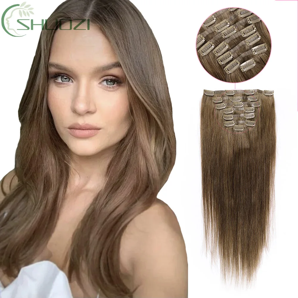 7 шт. женские невидимые натуральные волосы из ПУ кожи