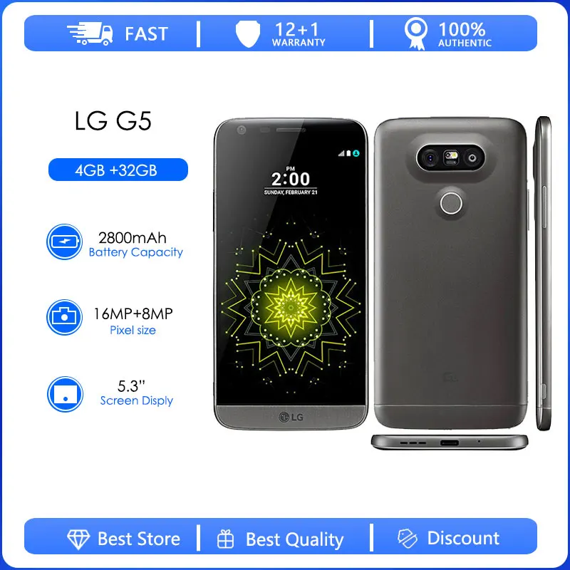 LG G5 Refurbished-Original Unlocked H820 H830 H840 Quad Core