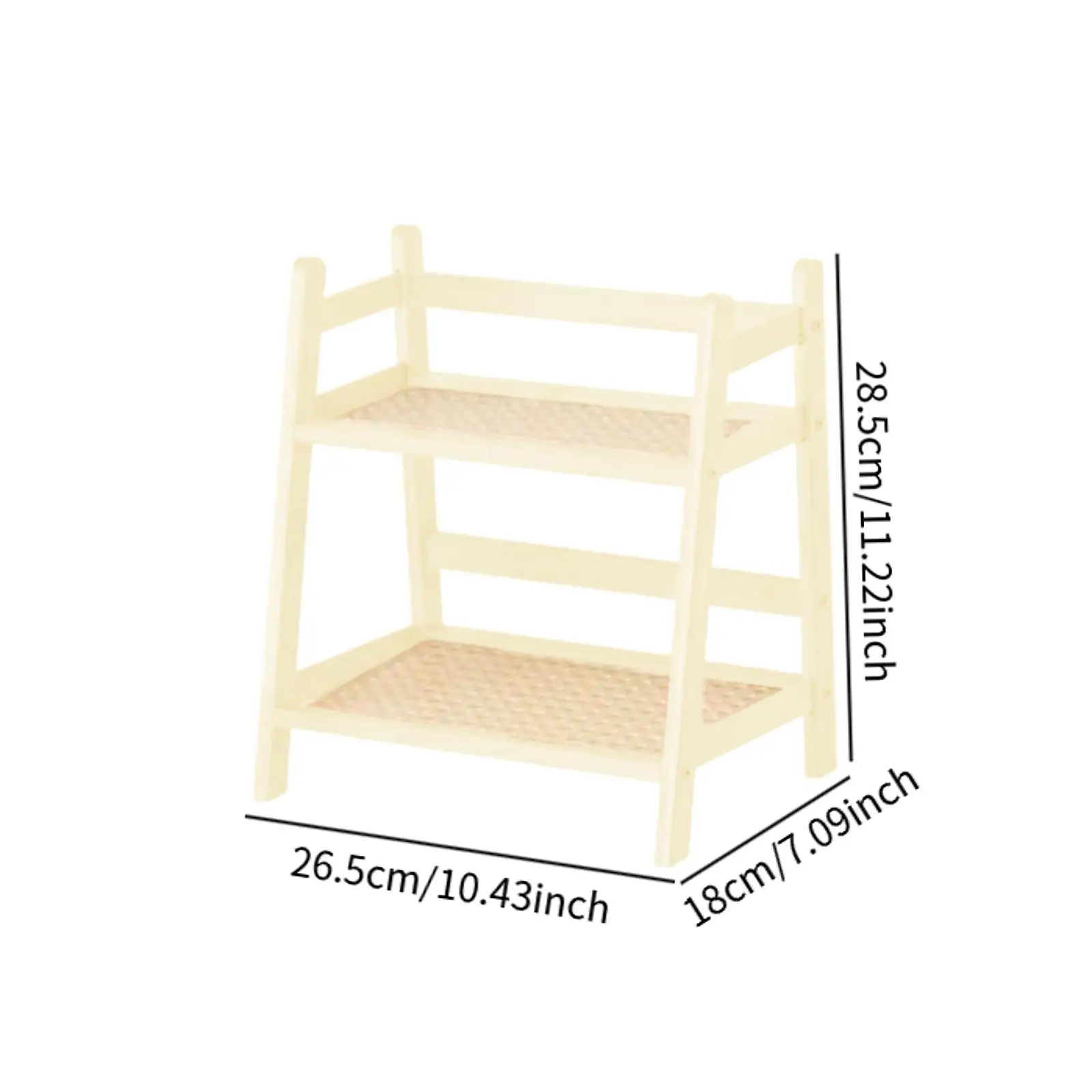 

Бамбуковая двухуровневая полка для чашек