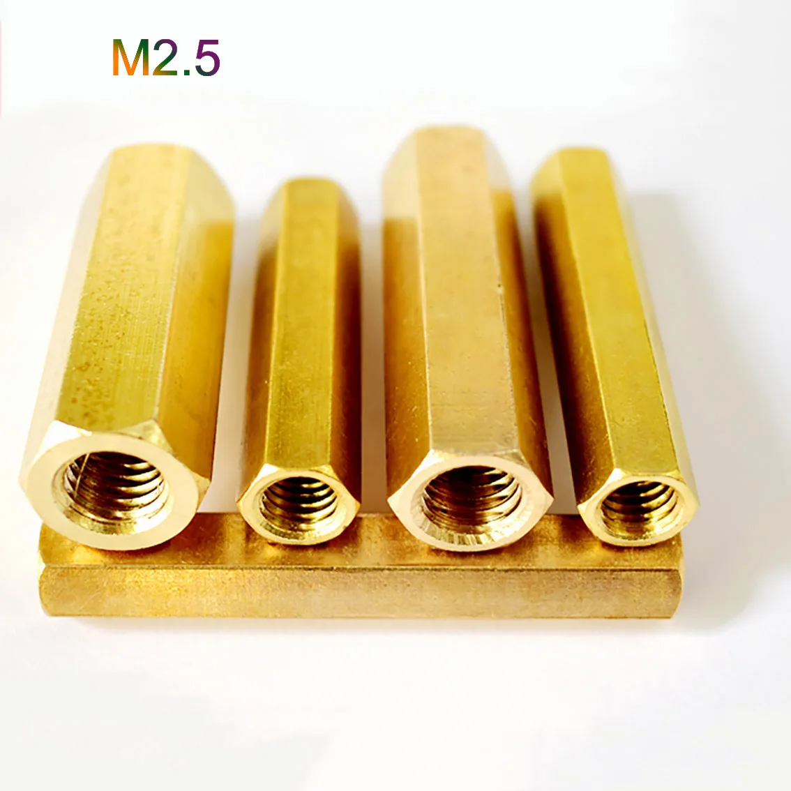 

10Pcs Brass Hex Female To Female Standoff Spacer Column M2.5 Hexagon Hand Knob Nuts PCB Motherboard DIY Model Parts