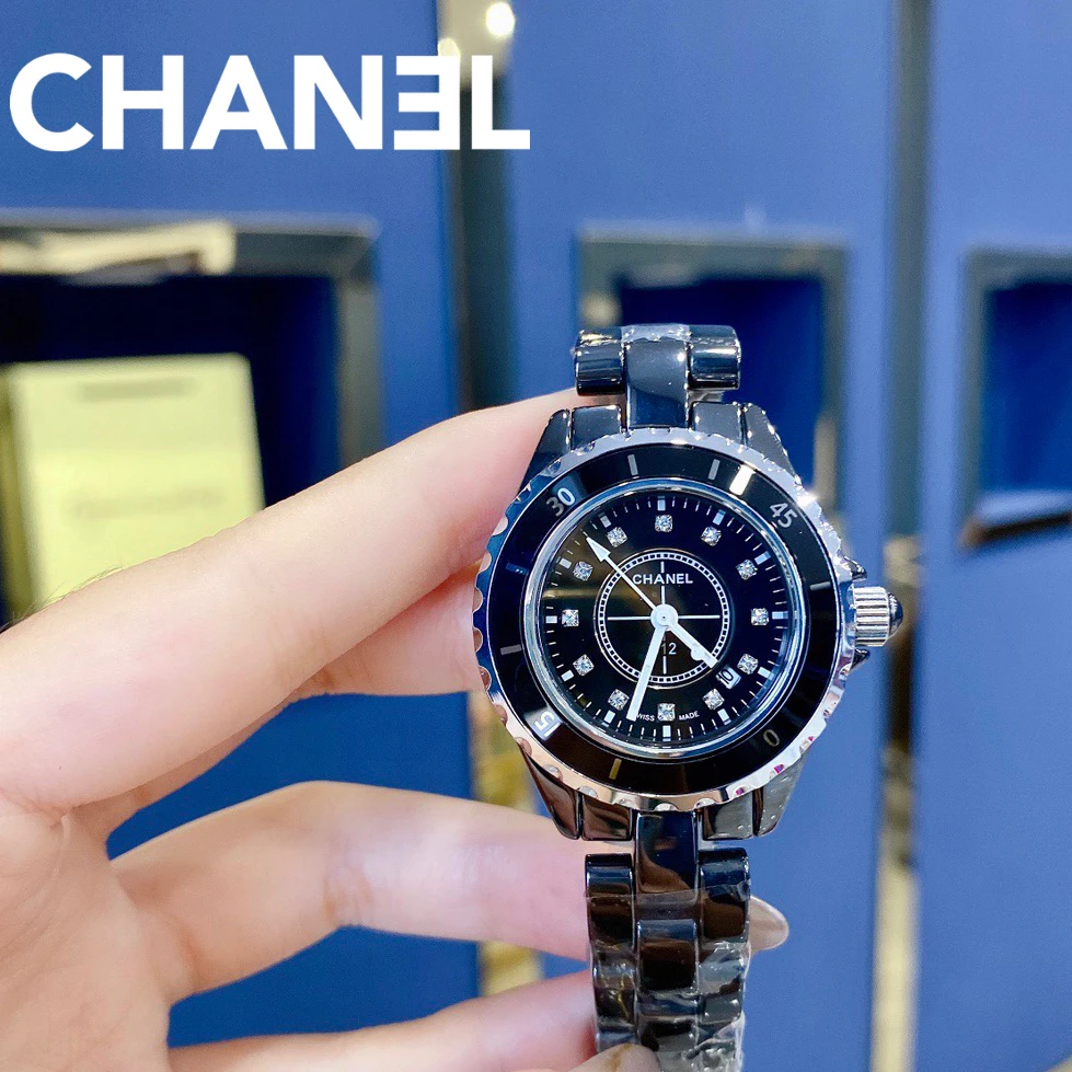 Часы в стиле Chanel новые кварцевые керамические часы модные женские