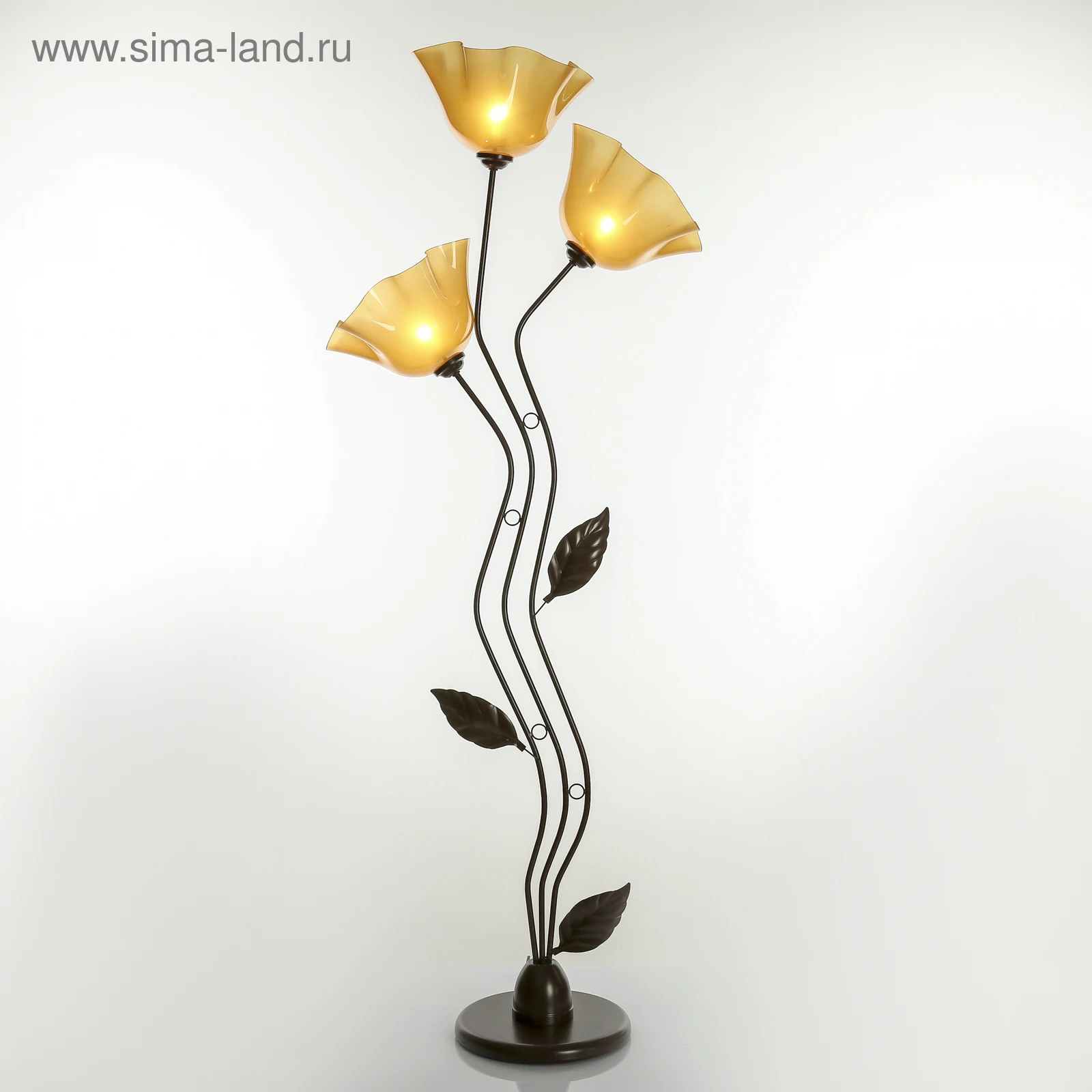 Торшер Соцветие 3x15Вт E27 коричневый 4264590s