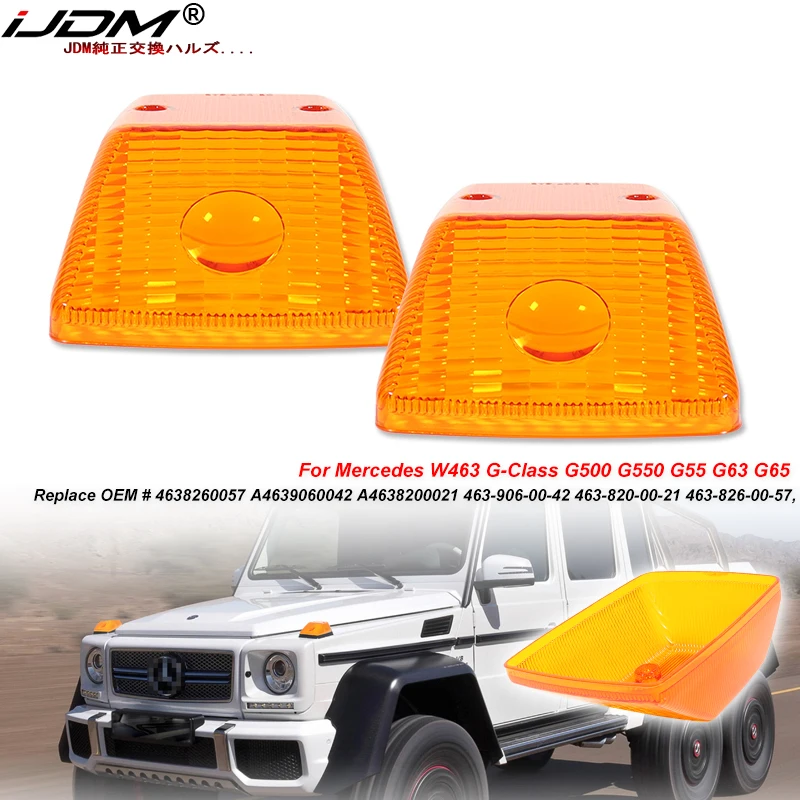 Фото Для Benz W463 G-Class G500 G550 G55 G63 G65 AMG W460 W461 1990-2018 OE-Spec Переднее крыло Угловые указатели поворота Крышка корпуса №1