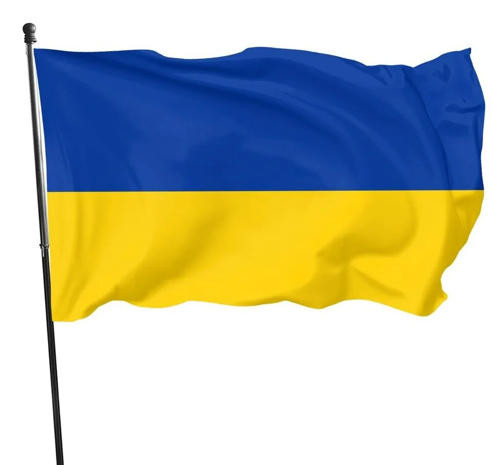

Free Shipping 3ft x 5ft Hot Sale NEW Ukraine Flag 90x150cm 3x5ft Blue Yellow UA UKR Polyester Ukrainian Flag