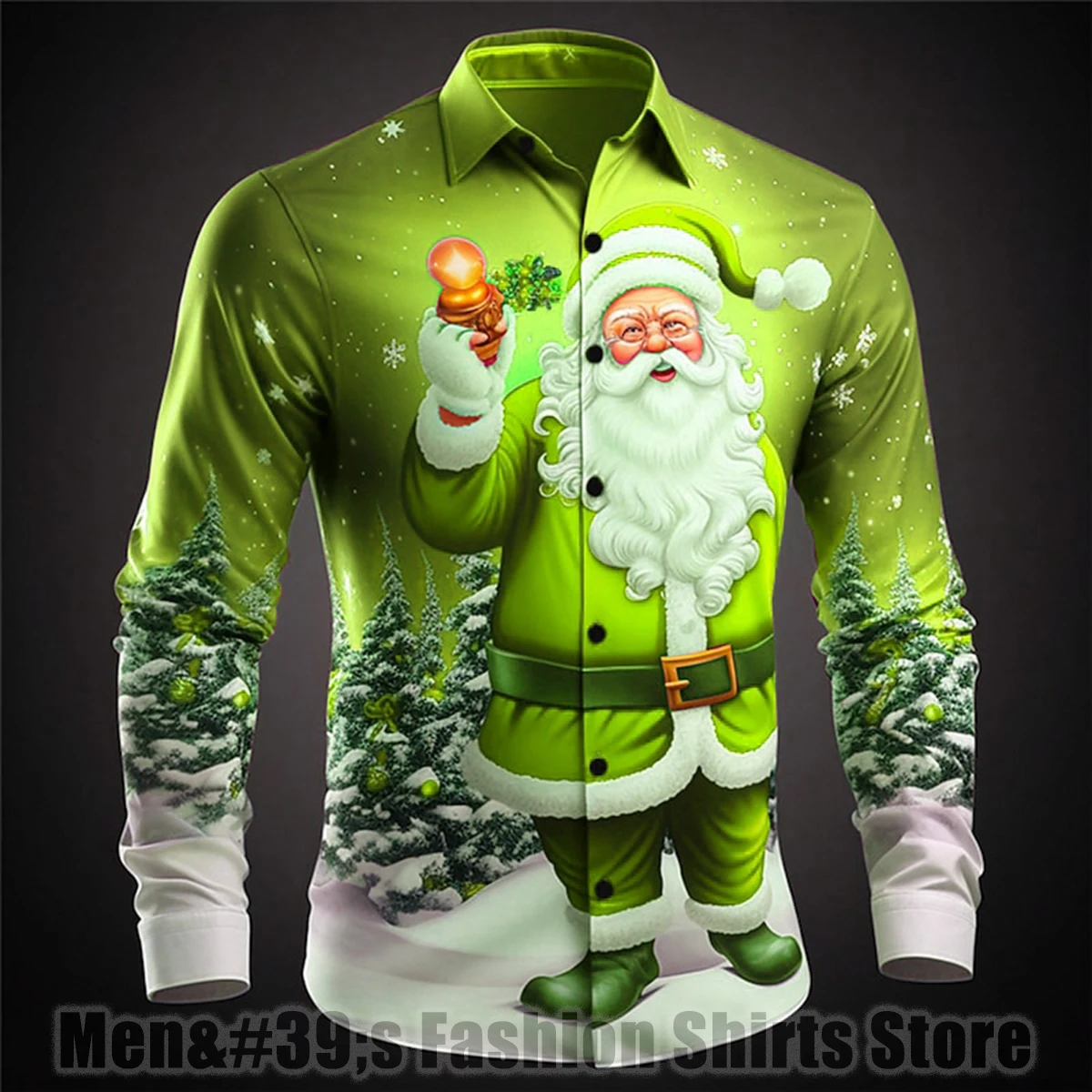 Мужская рубашка с принтом