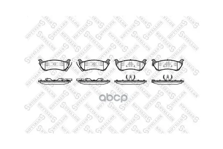 709 001b-Sx_колодки Дисковые З.! С Антискрип. Пластинами Mb W163 2.3/3.2/2.7cdi 98-99 Stellox арт. 709 001B-SX