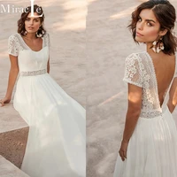 charming strapless wedding dresses for women a line boho wedding gown for bride backless 2022 popular vestidos de novia