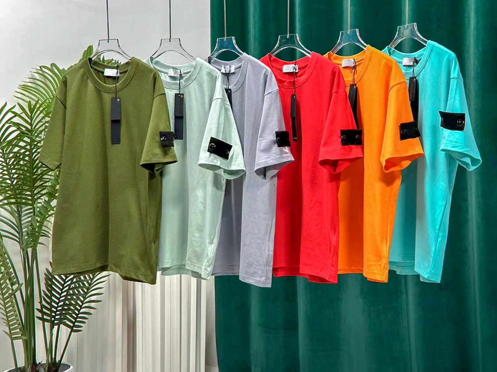 

2023 New Embroidery Oneck T shirts Men Women Cotton Black Fashion T shirts Short Sleeve Brand Korean Style Tops Streetwear