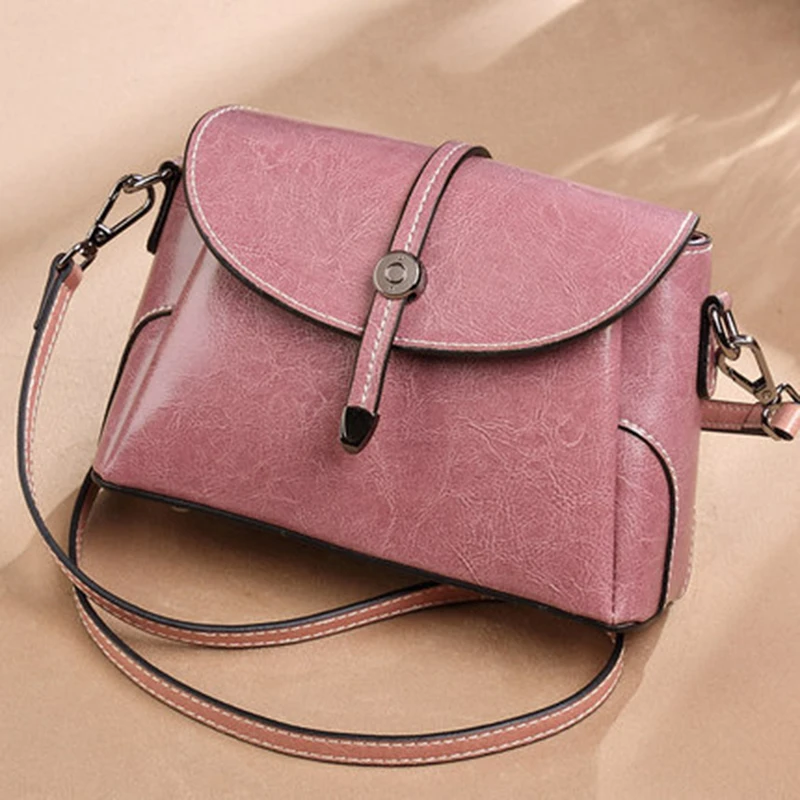

HOS Women Shoulder Bags Soft Genuine Leather Solid Color Versatile Satchels Crossbody Bag Lady 2022 New Fashion hand Bags