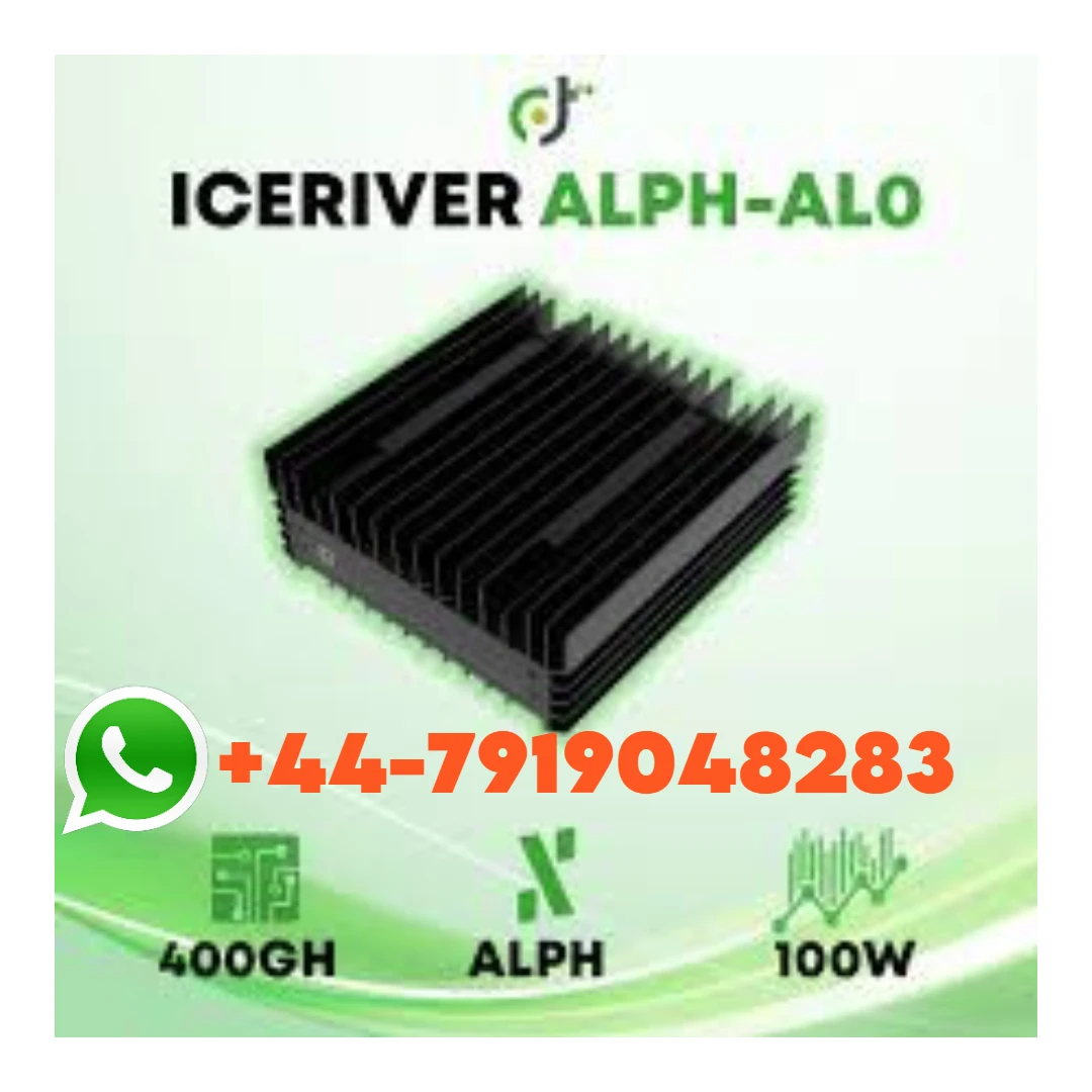 OL ОРИГИНАЛЬНЫЙ IceRiver ALPH AL0 400GH/S 100W Alephium Miner Mining ICERIVER с блоком питания