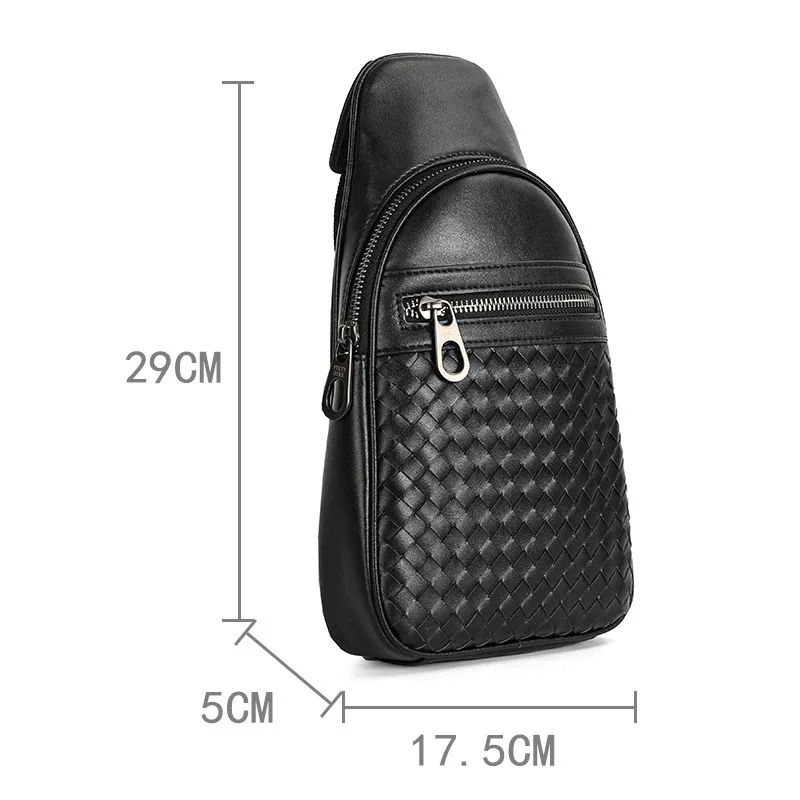 Новая НагрудНая Из Плетеной ВолоВьей Кожи Через Плечо Для Деловых Поездок Модная