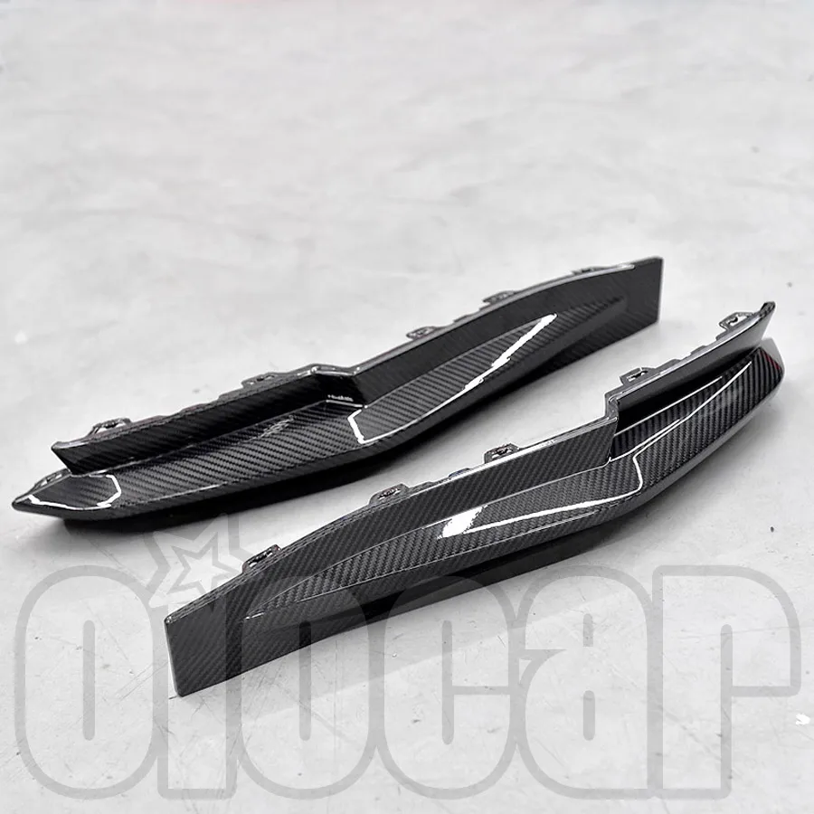 Oiomotors Боковой бампер заднего бампера из сухого углеродного волокна для