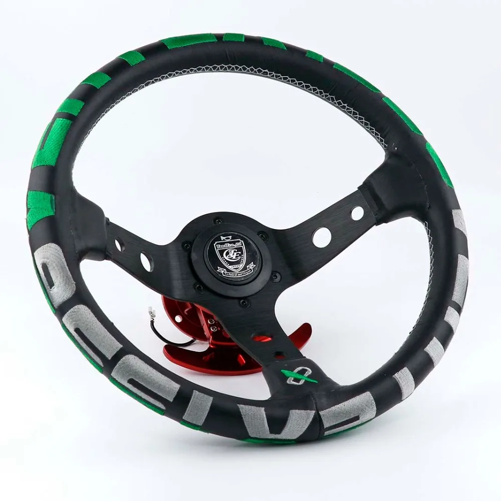 

13 Inch Steering Wheel Leather Car Accessories Interior Auto Car Decorations For Honda Civic For Ford Focus For Volkswagen