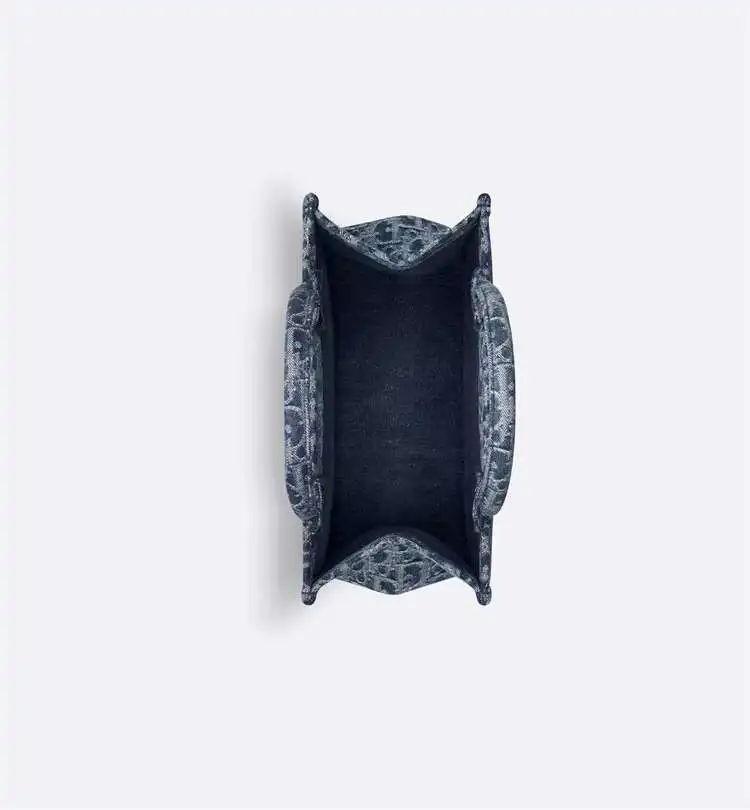 Маленький Book Tote Сумка Blue Denim В Стиле Жаккарда (265 21 Х 14 См) |