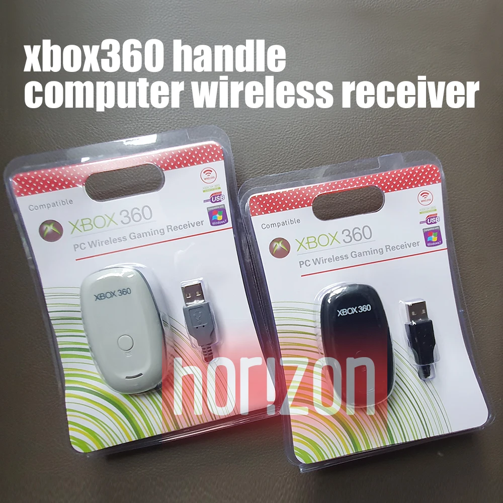 Черный белый ПК беспроводной контроллер адаптер для Microsoft XBOX 360 Windows XP/7/8/10/11/Tesla Motors