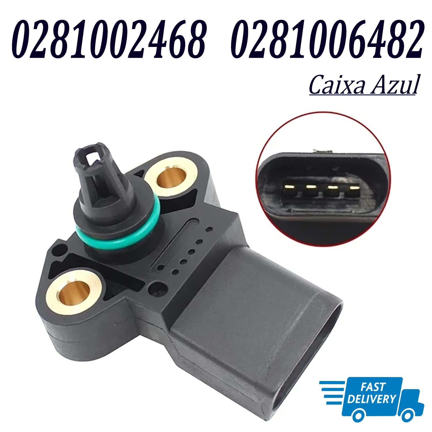 

MAP Manifold Air Pressure Sensor 0281002468 0281006481 0281006482 0041537028 for MERCEDESS ACTROS MP2 ATEGO VARIO