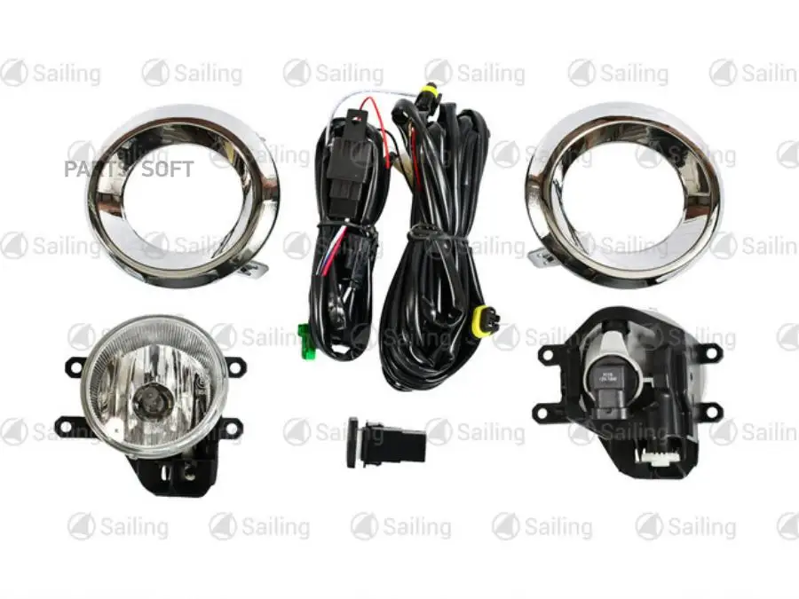 SAILING TYLTY64646 ФАРА ПРОТИВОТУМ КОМПЛЕКТ ЛЕВПРАВХРОМ ОБОДОКПРОВ