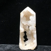 125 8mm agate druzy point crystals geode tower feng shui chakra healing reiki stone home decoration stone handicraft tower