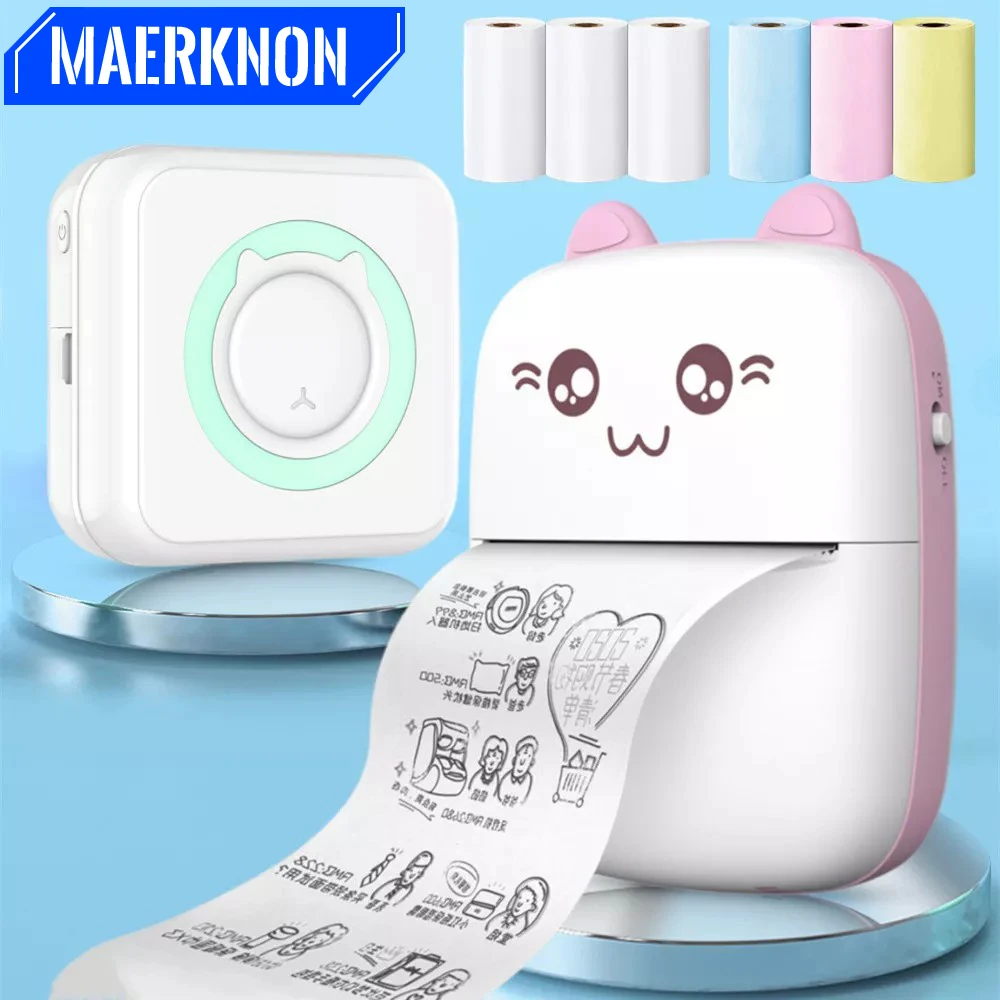 Мини принтер для этикеток термальная портативная наклейка для принтера ...