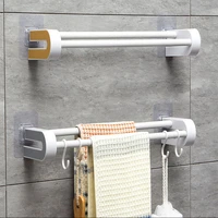 wall mounted towel rack banheiro towel toallero rack hook bathroom hanger double rod hanging towel holder organizador ba%c3%b1o
