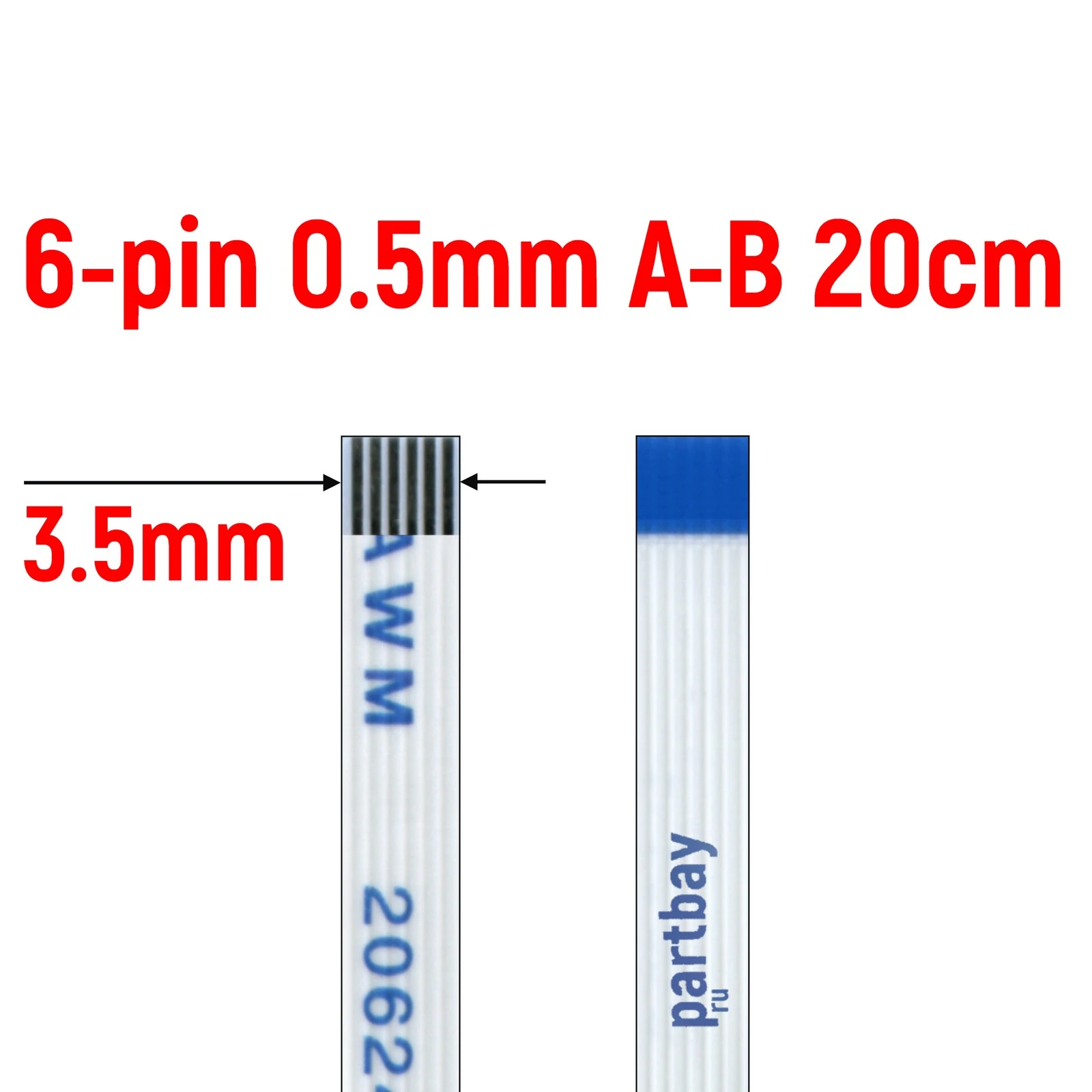 Шлейф кнопки включения для ноутбука ASUS K552WA 6-pin Шаг 0.5mm Длина ...