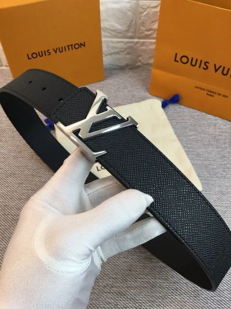 точная копия 1:1 Универсальный Простой Мужской Ремень Louis Vuitton Копирующий КлассичесКие Модели Модный Роскошный Пояс Для Бутиков В Деловом