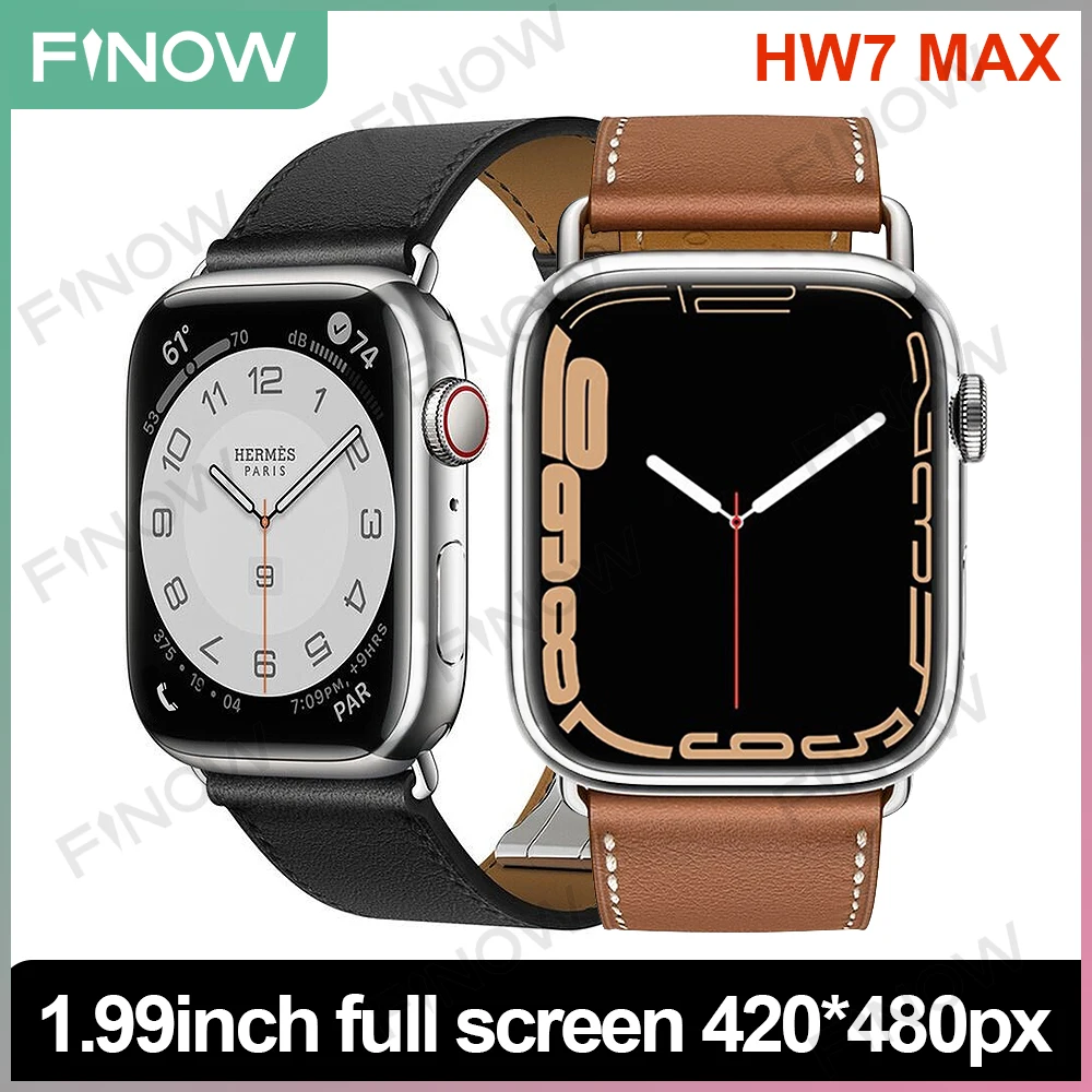 

Original Finow HW7 Max Smartwatch Hombre 1.99" 420*480 Series 7 2022 Alipay relogio inteligente Smart Watch Men Pk DT7 Fly7 Pro