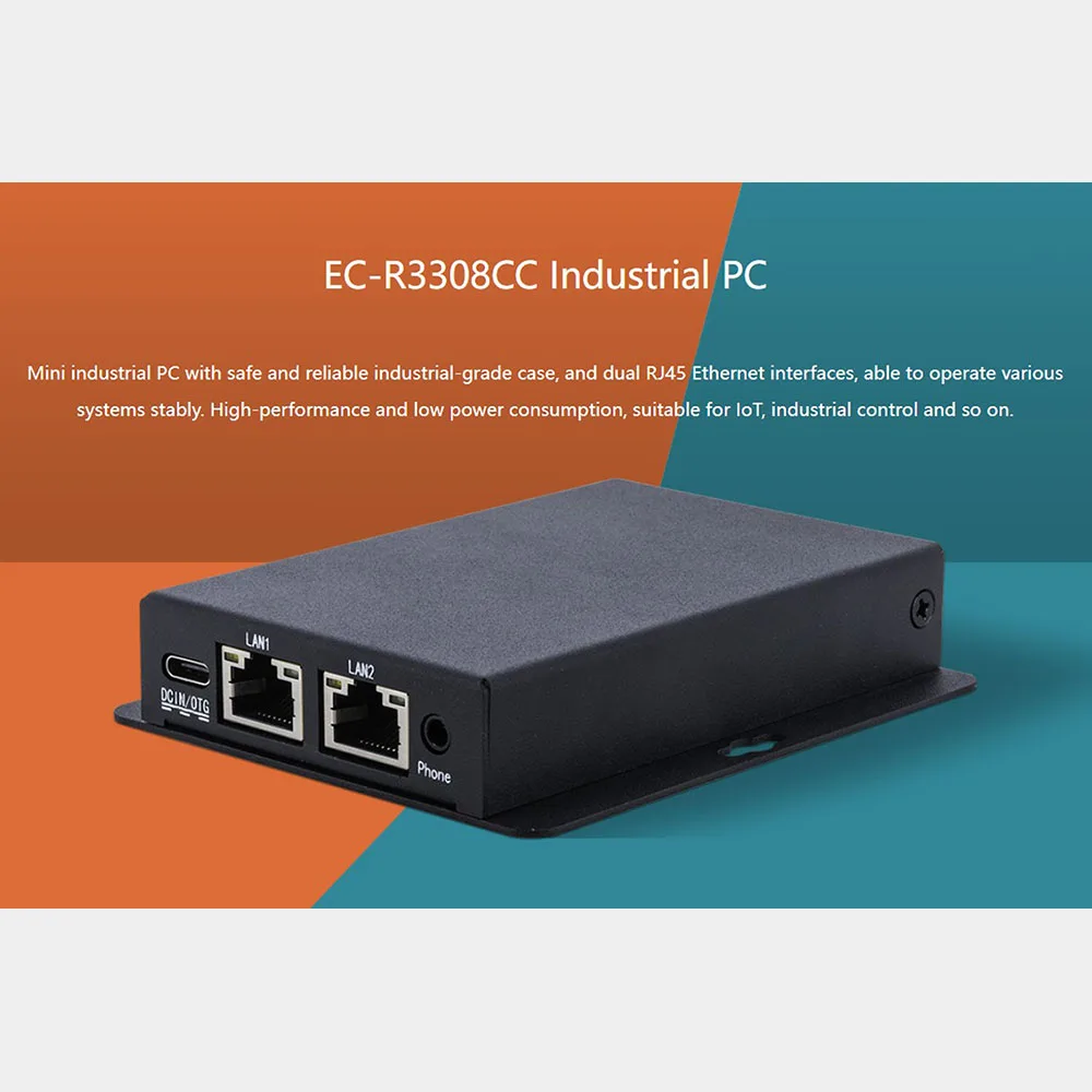 RK3308B Промышленный мини-ПК четырехъядерный процессор LoT 64-разрядный Cortex-A35 частота