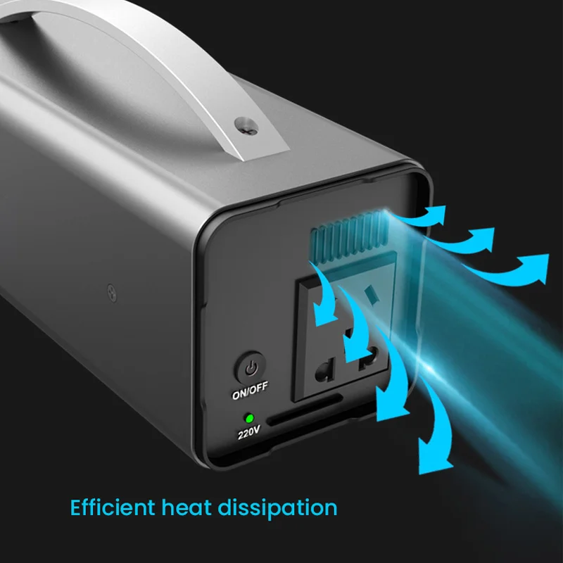 32000mAh Outdoor Emergency Power Supply 300W Portable Power Station Emergency Generator Auxiliary Battery Inverter for Camping