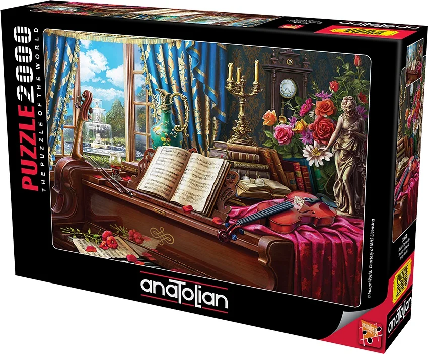 

Головоломка Anatolian из 2000 элементов, музыкальный комплект, высококачественное украшение, развивающая игрушка для взрослых и детей, 96x66 см