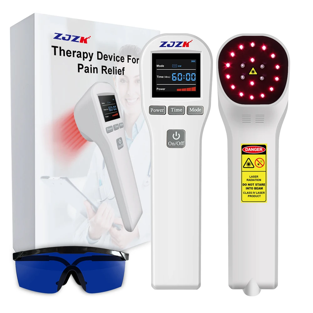 

ZJZK 880mW 4X808nm Cold Laser Therapy Acupuncture for Rehabilitation Physiotherapy Foot Massage Device