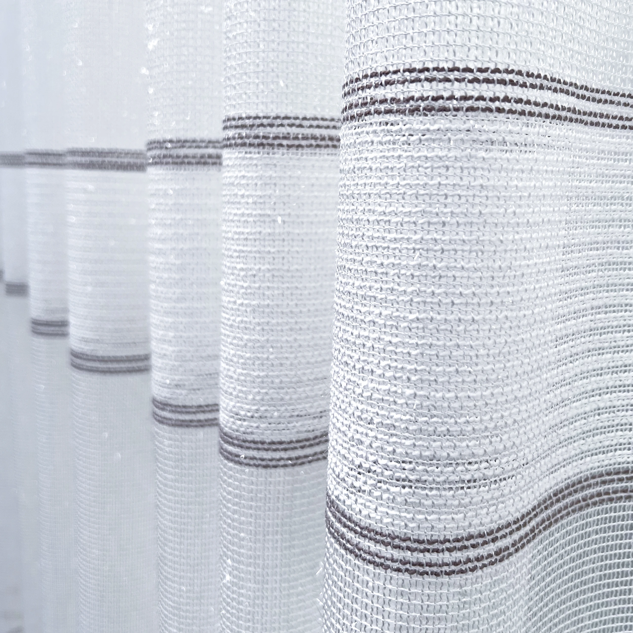

Naza Top Quality Tulle Curtain Mink Color Stripe For Living Room Bedroom Window Curtains Decoration Voiles