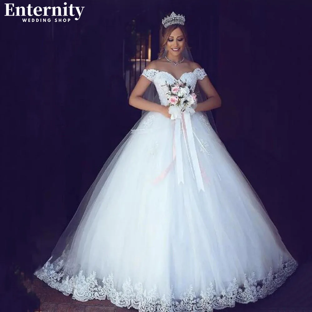 

Vintage Sweetheart A Line Wedding Dress Off The Shoulder Lace Appliques Bridal Gowns Lace Up Back Sweep Train Vestidos De Novia