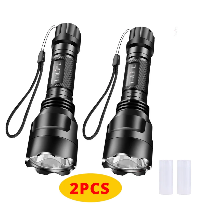 TRLIFE C8/L2 светодиодный фонарик 8000лм 18650 перезаряжаемый