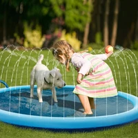 summer pet cooling pool pvc dog fountain mat portable outdoor thickened non slip play inflatable bathtub small medium dogs items
