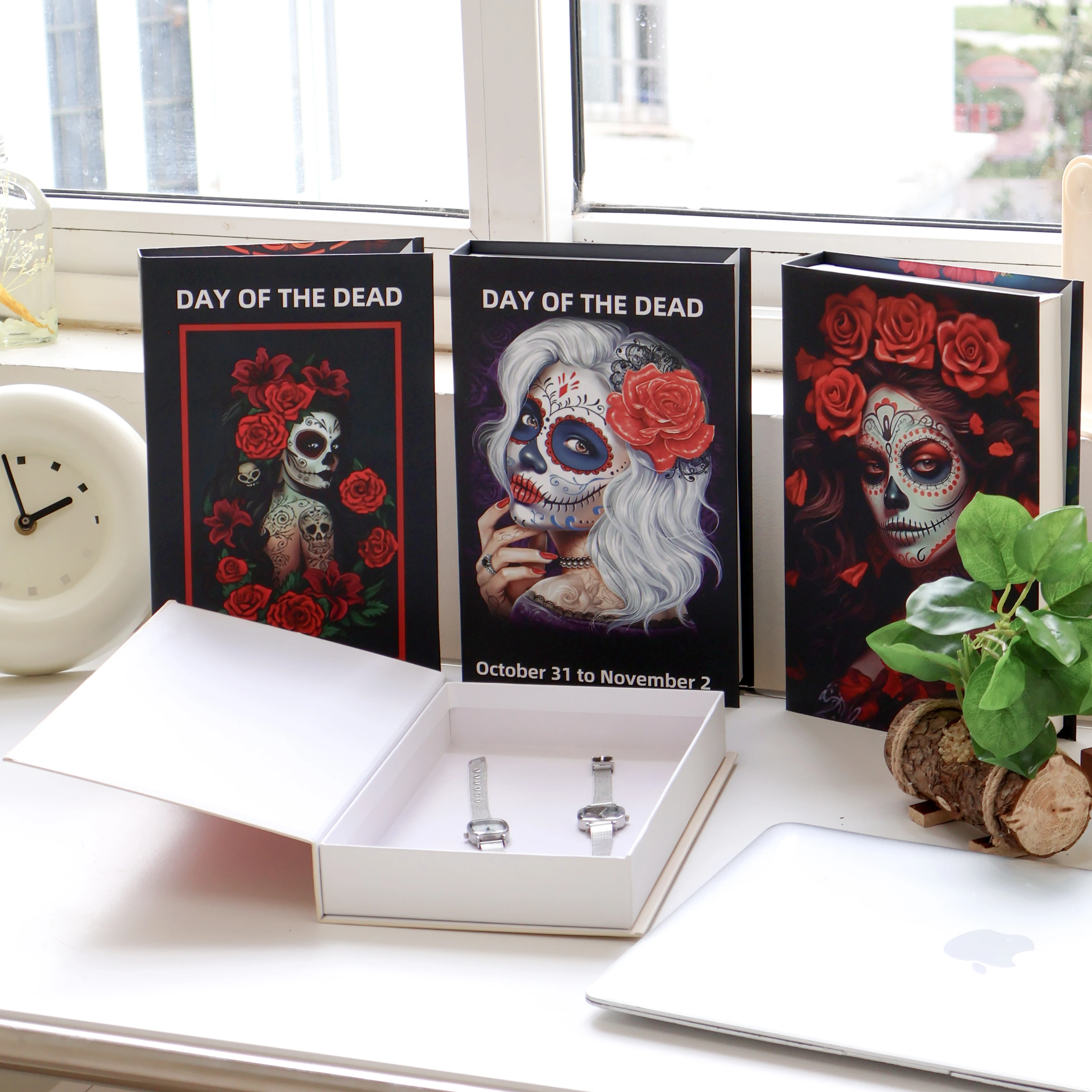 Искусственные книги для украшения гостиной День мертвых