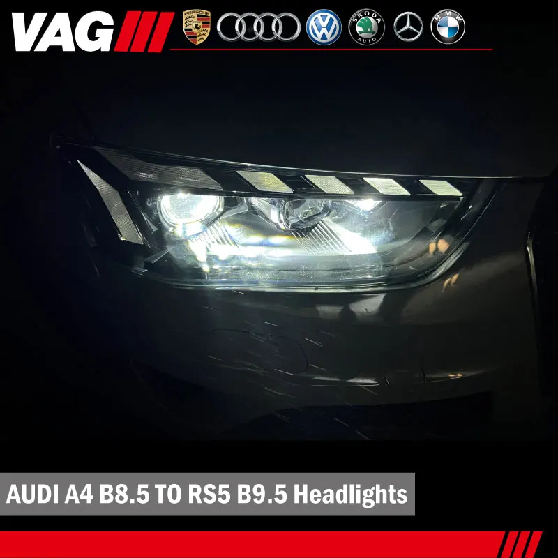 

[Заводская розетка] налобный фонарь для Audi A4 B8.5 фары 2012-2015 (Улучшенный стиль RS5 B9.5) Динамические ДХО и сигнал поворота