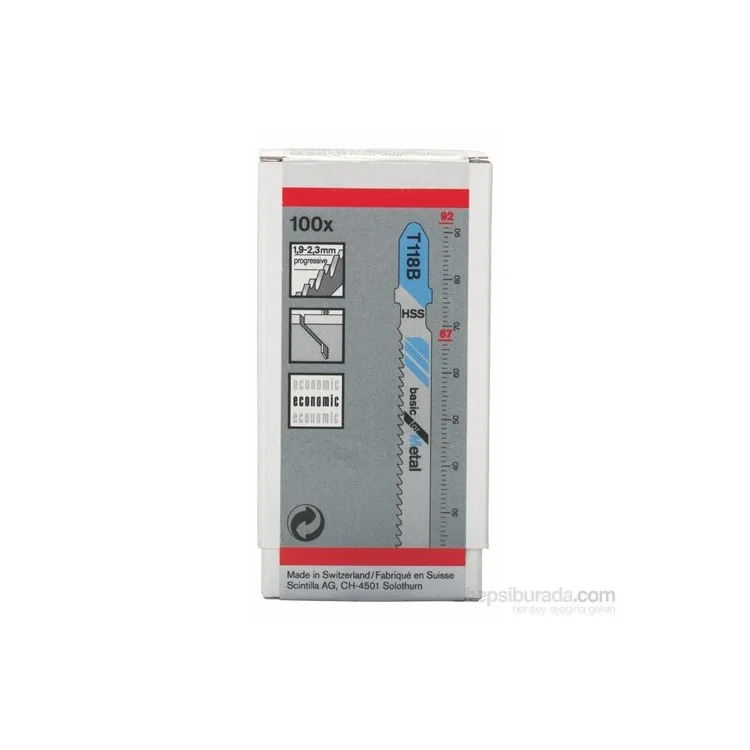 Рисунок 2 - Bosch - Лезвие лобзика T 118 B