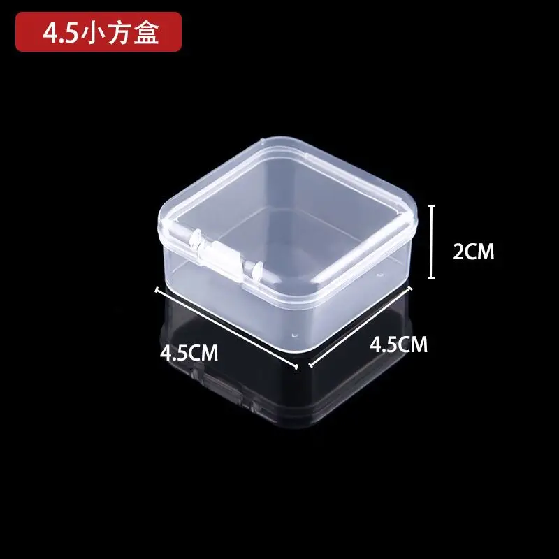 Mini Boxes Rectangle Clear Plastic Jewelry Storage Case Container Packaging Box for Earrings Rings Beads Collecting Small Items images - 6
