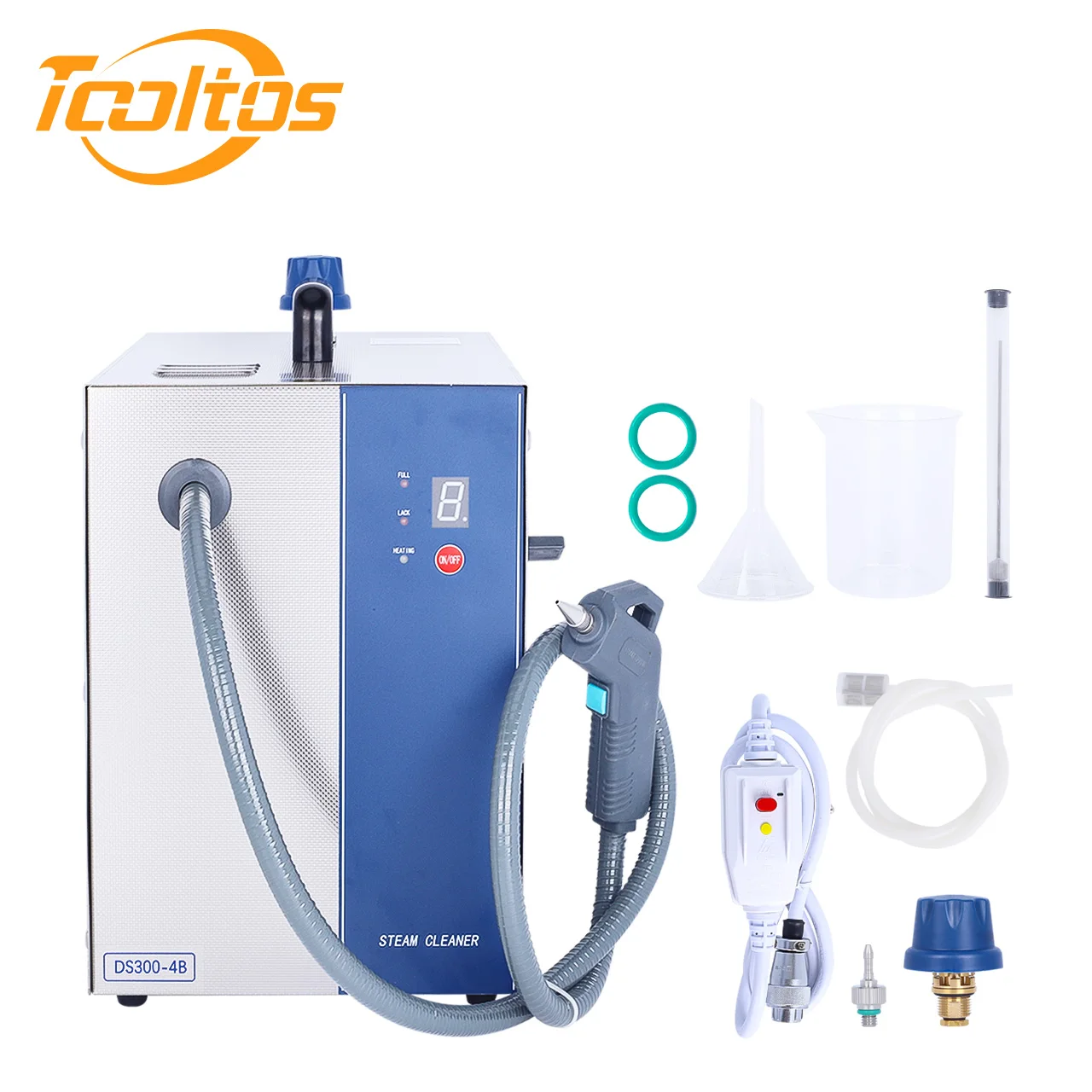 Фото Tooltos 3L золото серебро Нержавеющая сталь Ювелирные изделия пароочиститель с ручным паровым пистолетом №1