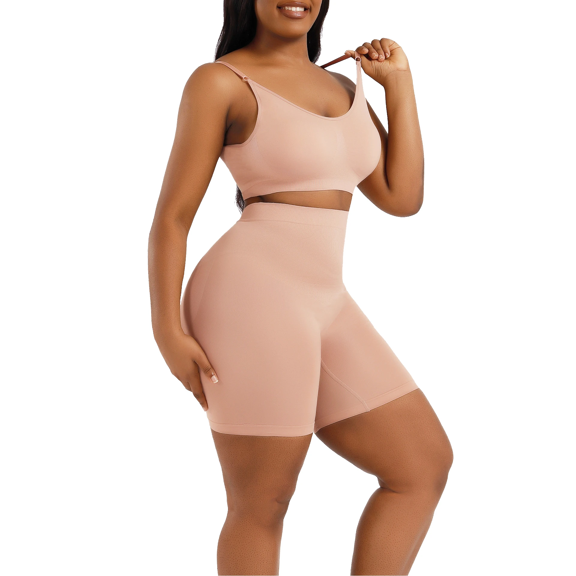 Two Piece Colombia Shapewear Set Woman Butt Lifter Skims Underwear Tummy Control High Waist Body Shaper Slimming Faja Post Surge