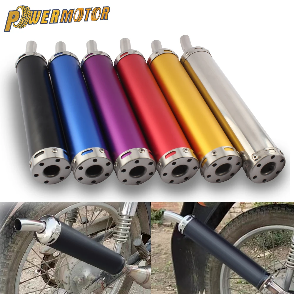

Motorcycle Exhaust Pipe Muffler Universal 6 Colors Motocross for KTM Kawasaki Honda Yamaha Suzuki BMW Harley Moto Modified Parts
