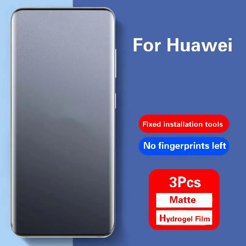 Mate50Pro Honor80Pro матовая защита экрана для Huawei P50 P40Pro Гидрогелевая пленка Mate40RS P30Pro мягкая защитная Honor70Pro 60Pro