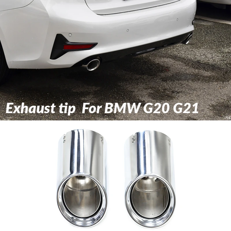 

Car Original Exhaust Tip For BMW G20 G21 330i 2020 2021 2022 3 Series Muffler Tip Tailpipe Replacement Exhaust System Nozzle