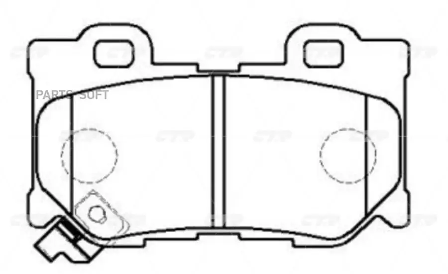 GK0740_колодки дисковые задние! Infiniti FX35 03 /FX50/G37 08 , Nissan 370Z 09