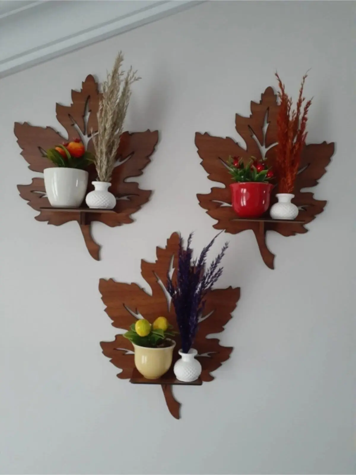 3 шт. деревянная настенная полка с орнаментом Свеча держатель лист Настенный декор бра стол предметы 30x23 3 шт. деревянная настенная полка с орнаментом Свеча держатель лист Настенный декор бра стол предметы 30x23