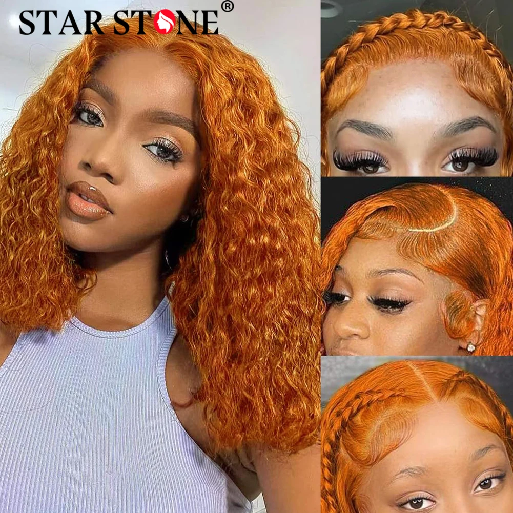 Глубокая волна бесклеевой предварительно сорванный человеческий парик готовый