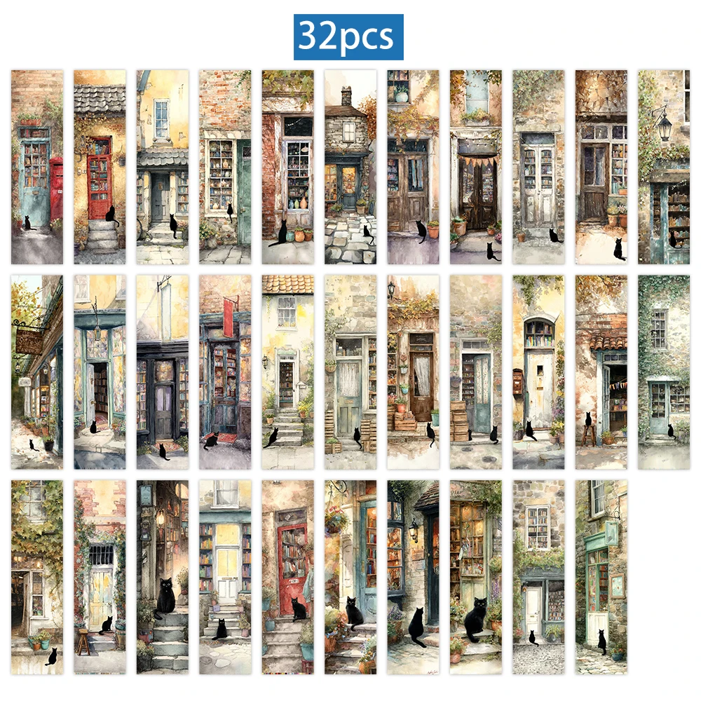 

Набор закладок с черными кошками